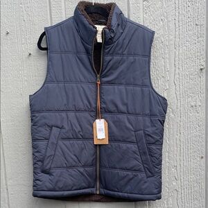 NWT Weatherproof Men's Navy Quilted Vest Size:M